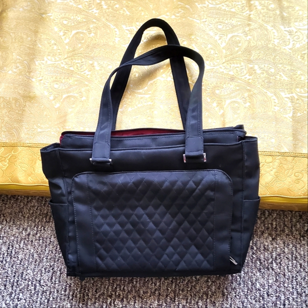 IBM Laptop case shoulder bag many pockets and zipper holes for luggage top stand